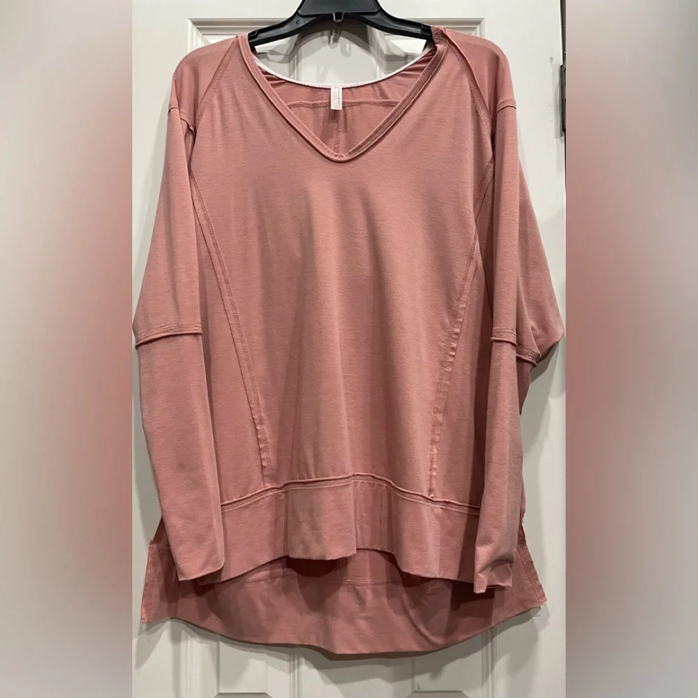 Free People Movement Relaxed Fit Split SideTunic With Hoodie - SP - Picture 3 of 10